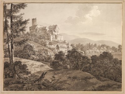 Blick auf das Schloss Gnandstein von Adrian Zingg