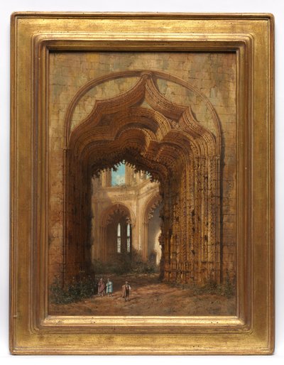 Zerstörte Kirche von Adrien Dauzats