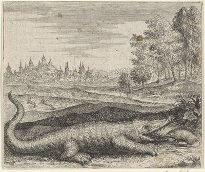 Fabel vom Krokodil und Mungo von Egidius  Sadeler (II)