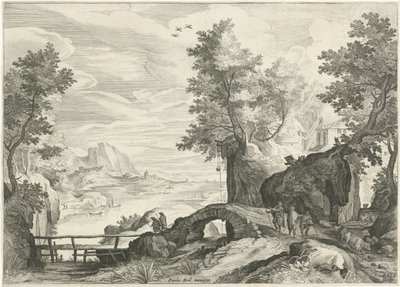 Flusslandschaft von Egidius  Sadeler (II)