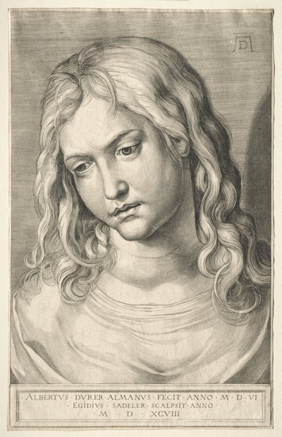 Weiblicher Kopf von Aegidius Sadeler