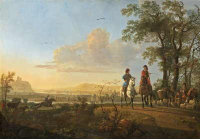 Reiter und Hirten mit Vieh, 1655-1660 von Aelbert Cuyp