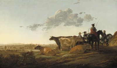 Landschaft mit Hirten, ca. 1650-52 von Aelbert Cuyp