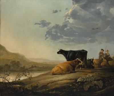 Junge Hirten mit Kühen, ca. 1655-60 von Aelbert Cuyp