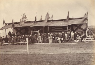 Die Tribüne, Foochow Fuzhou, ca. 1869 von Afong Lai