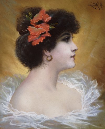 Eine schöne Dame von Agapit Stevens