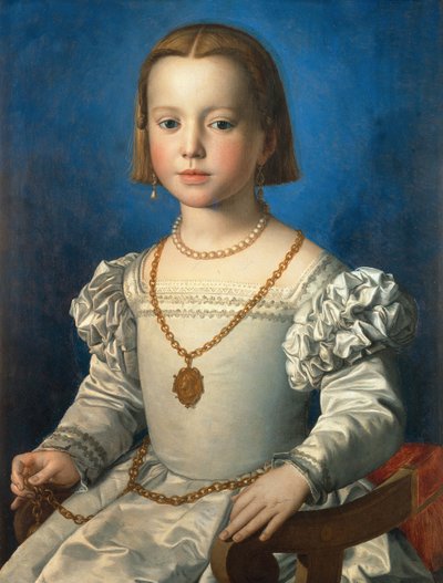 Porträt von Bia de Medici, 1542 von Agnolo Bronzino