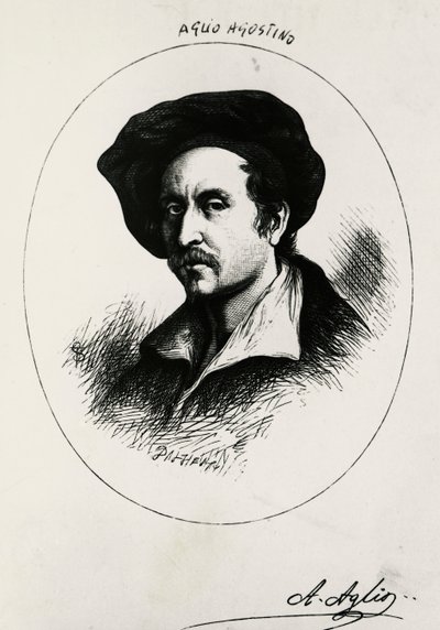 Selbstporträt von Agostino Aglio von Agostino Aglio