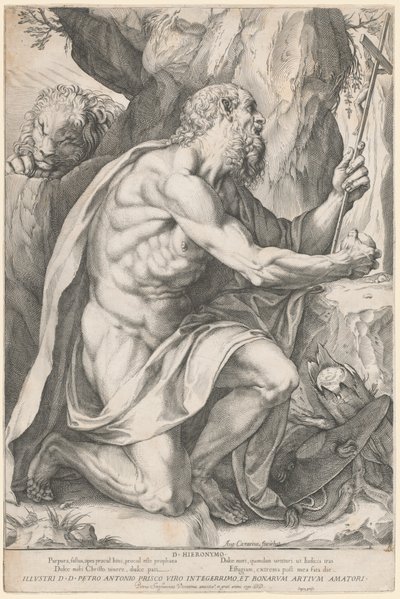 Heiliger Hieronymus von Agostino Carracci