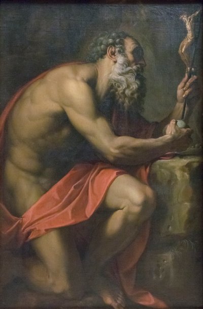 Der heilige Hieronymus von Agostino Carracci