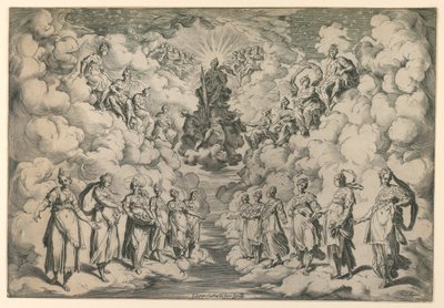Die Harmonie der Sphären von Agostino Carracci