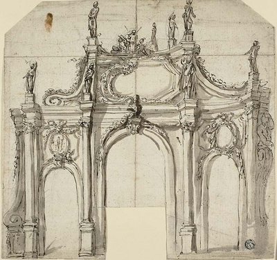 Triumphbogen von Agostino Mitelli