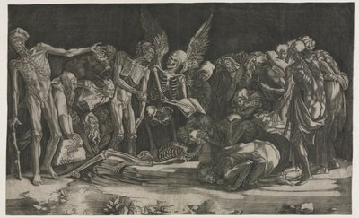 Allegorie des Todes und Ruhms, 1518 von Agostino Musi
