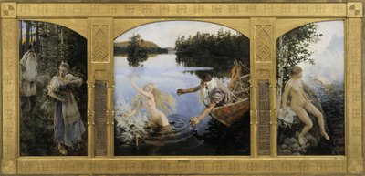 Das Aino-Triptychon, 1891 von Akseli Gallen Kallela