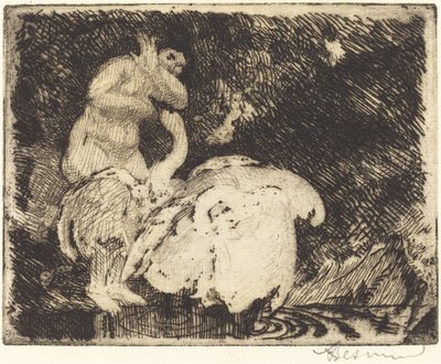 Leda beim Baden von Albert Besnard