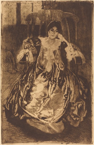 Das Seidenkleid (La Robe de Soie) von Albert Besnard