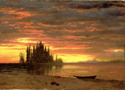 Kalifornischer Sonnenuntergang von Albert Bierstadt