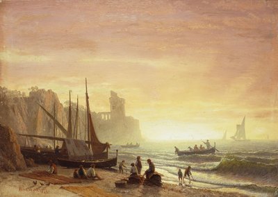 Die Fischereiflotte, 1862 von Albert Bierstadt