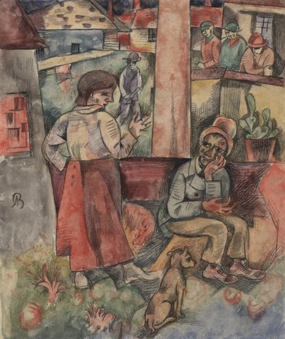 Am Rande des Dorfes von Albert Bloch