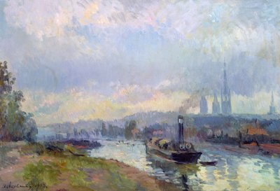 Schlepper in Rouen, 1903 von Albert Charles Lebourg