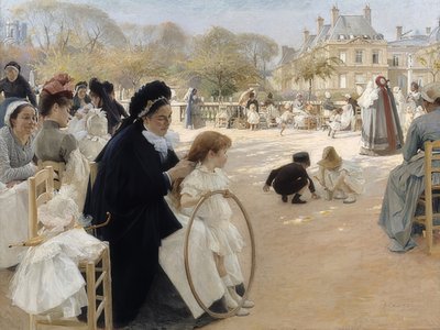 Jardin du Luxembourg, Paris von Albert Gustaf Aristides Edelfelt
