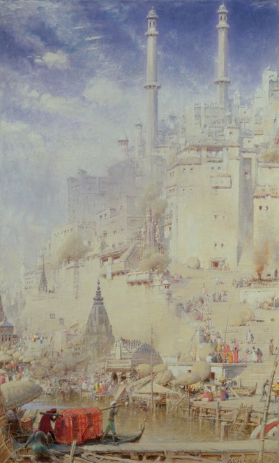 Benares (auch bekannt als Varanasi) von Albert Goodwin