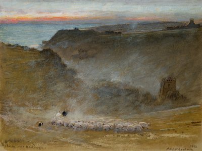 Die Hügel über Hastings, 1906 von Albert Goodwin