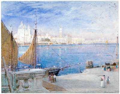 Venedig, bevor der Campanile fiel von Albert Goodwin