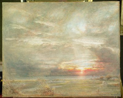Venedig vom jüdischen Friedhof aus gesehen von Albert Goodwin