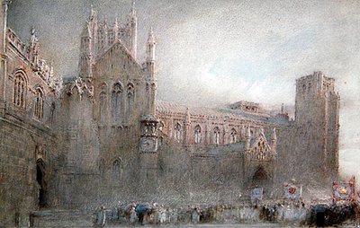 Kathedrale von Wells von Albert Goodwin