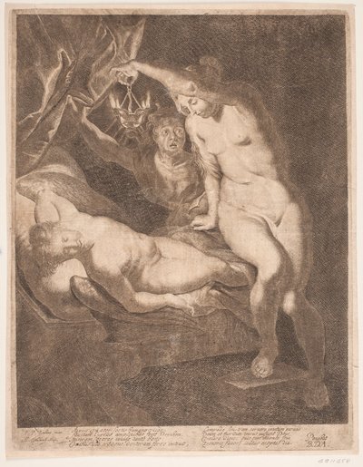 Psyche und der schlafende Amor von Albert Haelwegh