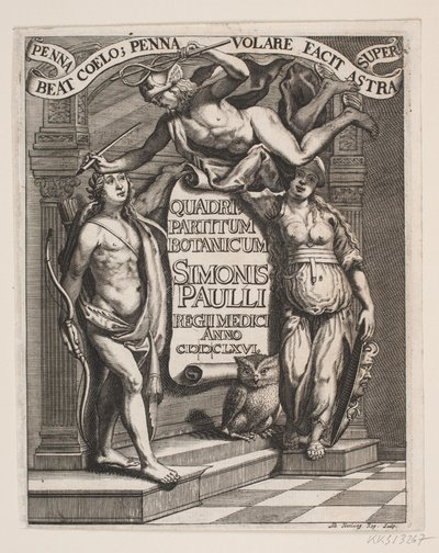 Titelblatt zu Simon Paulli, "Quadripartitum Botanicum", 1667 von Albert Haelwegh