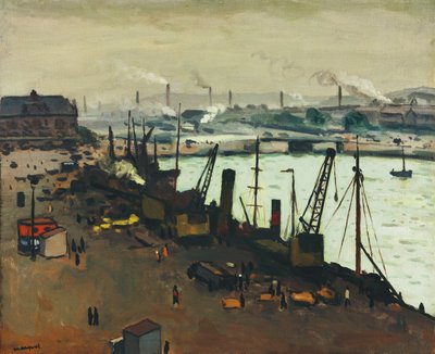 Der Hafen von Boulogne-sur-Mer von Albert Marquet