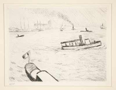 Schlepper in Hamburg von Albert Marquet