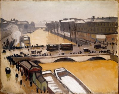 Überschwemmung am Pont Saint-Michel von Albert Marquet