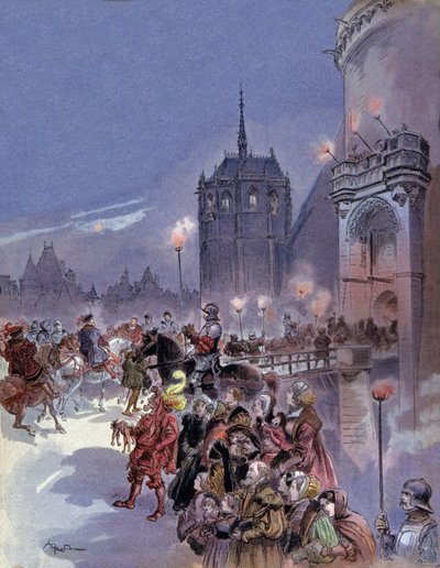 Karl V. und Franz I. von Albert Robida