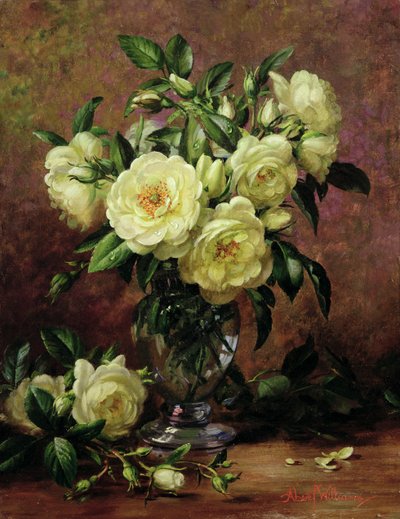 Weiße Rosen, ein Geschenk des Herzens von Albert Williams