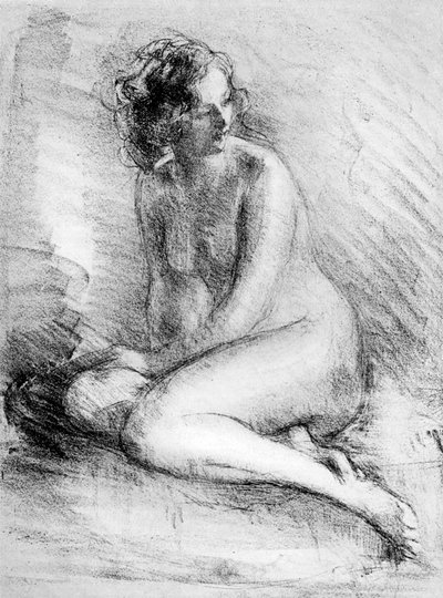 Aktstudie, 1913 von Albert de Belleroche