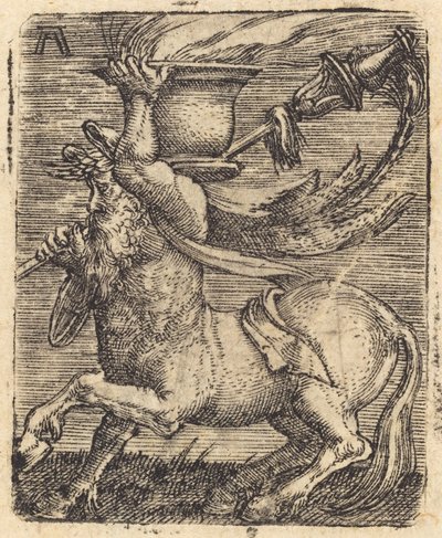 Zentaur mit einer Vase von Albrecht Altdorfer