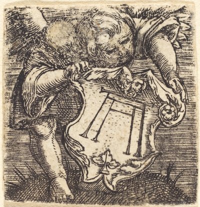 Genii mit Altdorfers Schram von Albrecht Altdorfer