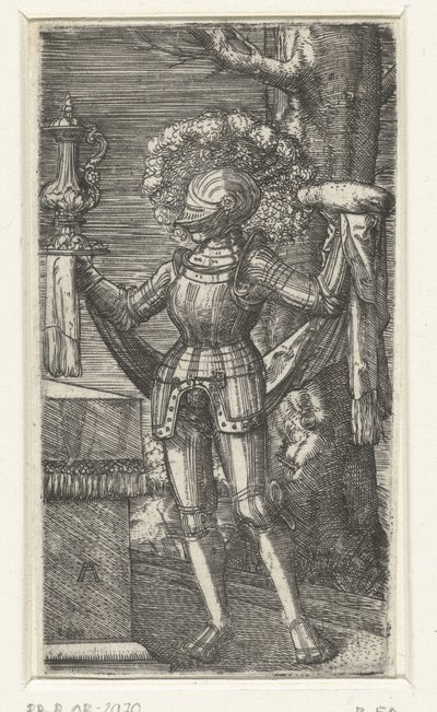 Ritter mit Wein und Brot von Albrecht Altdorfer