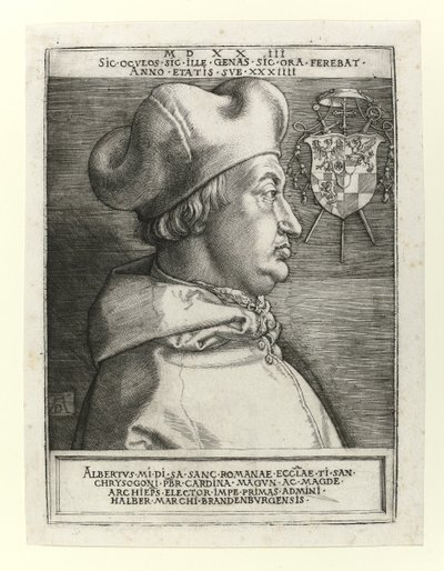 Kardinal Albrecht von Brandenburg, 1523 von Albrecht Dürer
