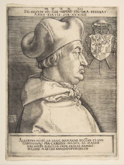 Kardinal Albrecht von Brandenburg von Albrecht Dürer