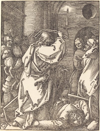 Christus vertreibt die Geldwechsler aus dem Tempel von Albrecht Dürer