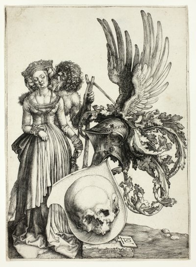 Wappen mit einem Schädel von Albrecht Dürer
