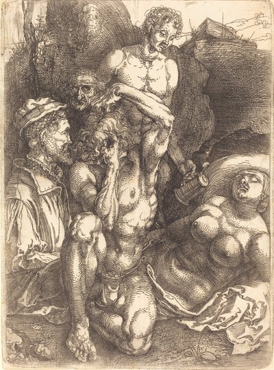 Verzweifelter Mann, wahrscheinlich 1514-1515 von Albrecht Dürer