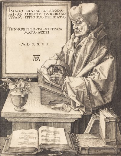 Erasmus von Rotterdam, 1526 von Albrecht Dürer