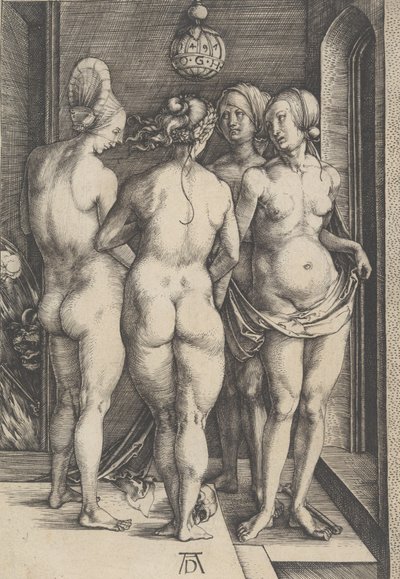 Vier nackte Frauen, 1497 von Albrecht Dürer