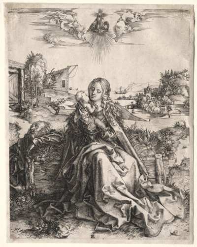 Heilige Familie mit dem Schmetterling, ca. 1495 von Albrecht Dürer