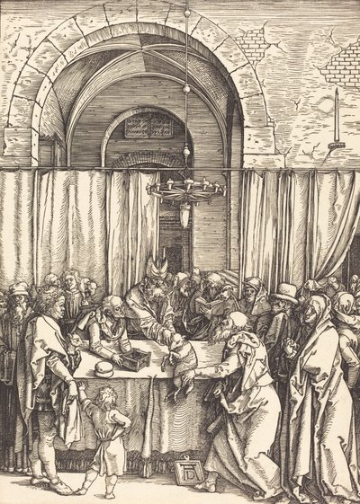 Joachims Opfer wird abgelehnt, ca. 1504-1505 von Albrecht Dürer
